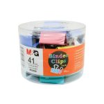 41mm Colourful Binder Clips Tempered Steel Durable