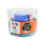 50mm Colourful Binder Clips Tempered Steel Durable Binder Clips (12pcs)