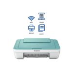 Canon PIXMA E470 Wireless Inkjet Printer – Green White - Image 2