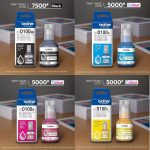 Brother BTD100 Genuine Refill Ink Bottle Set (BK/C/M/Y) - Image 2